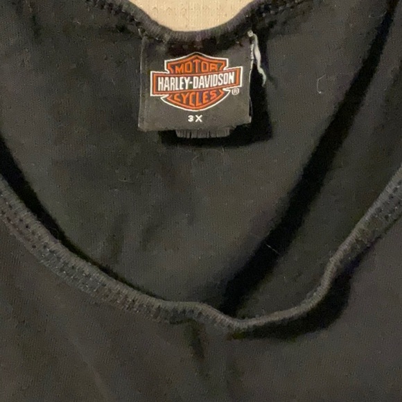 Harley-Davidson Black and Orange Muscle Tee - Picture 3 of 5